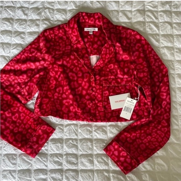 Good American red leopard pajama set - Picture 10 of 16
